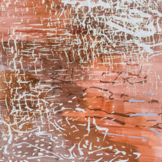 Laura Fayer, "Along the Way 202," Acrylic, Japanese paper on paper