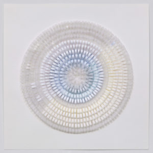 Pauline Galiana, "Shredded 50," paper collage on paper