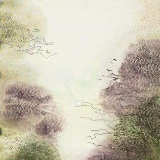 Laura Fayer, "Gladly Beyond," acrylic and Japanese paper on canvas