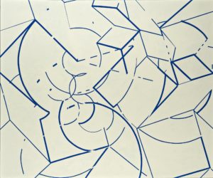 Jeanette Fintz, "Worldline Schreiber #2," acrylic on canvas