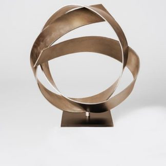 Joe Gitterman, "Patinated Knot 1," bronze