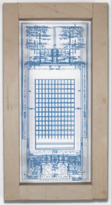 Eugene Brodsky, "JJP6 DP," ink on plastic; framed