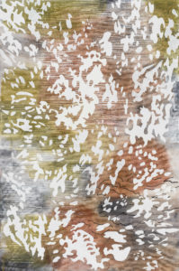 Laura Fayer, "Fleeting Moment," acrylic, Japanese paper on canvas