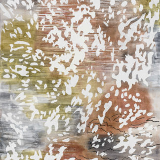 Laura Fayer, "Fleeting Moment," acrylic, Japanese paper on canvas