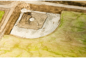 Playing Series: Baseball Diamond Under Construction