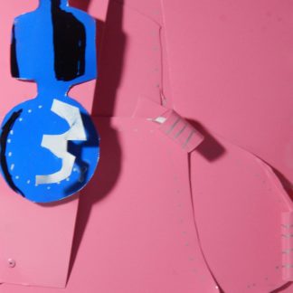 Sky Walker Series: Sky Walker in Blue on Rose