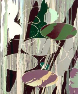 Jeanette Fintz, "Uncool/Cool," acrylic on canvas
