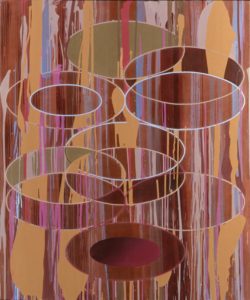 Jeanette Fintz, "Afflux," acrylic on canvas
