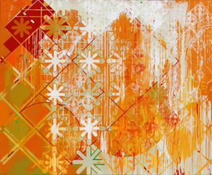 Jeanette Fintz, "Blessed Dressed," acrylic on canvas