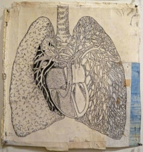 Eugene Brodsky, "System 2, Version 2," mixed media on silk