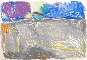 Gunnar Theel, "D143," pastel on paper