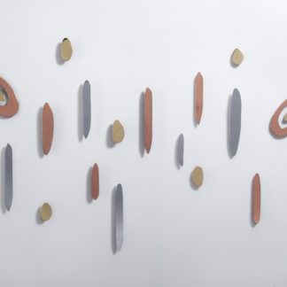 Falling Chrome, Copper, and Brass 2