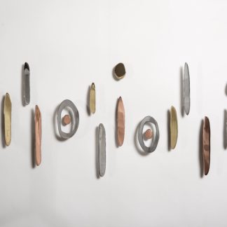 Falling Chrome, Copper, and Brass