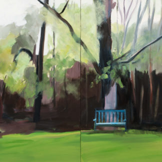 Blue Bench, Full Garden