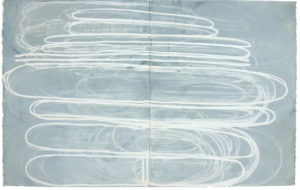 Jill Moser, "1.15.04," ink, casein on paper