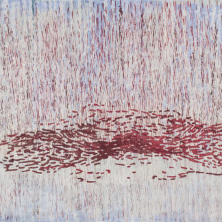 Laura Fayer, "Long Ago," acrylic, rice paper on paper