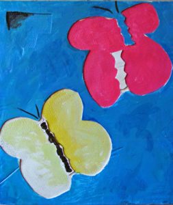 Butterflies on Sky Blue