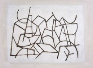 Drew King, "Untitled C," mixed media on rag paper