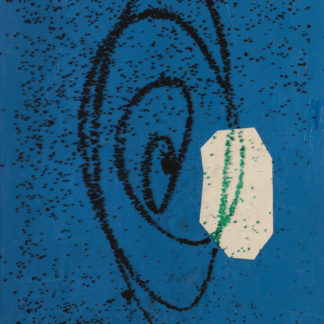 Eugene Brodsky, "Donald Vortex," oil, plastic, silkscreen ink on canvas