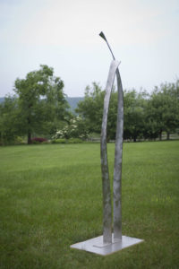 Joe Gitterman, "Couple 1," burnished stainless steel
