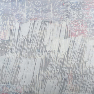 Laura Fayer, "Time on My Side," acrylic, rice paper on canvas