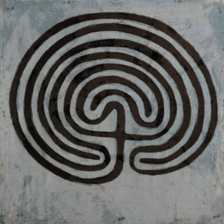 Eugene Brodsky, "Brain Game Hamburg," ink on silk