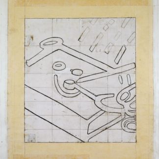 Eugene Brodsky, "Telegraph," mixed media on paper