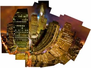 Jeremy Kidd, "Chrysler 1," hand-cut archival print on plexi, aluminum