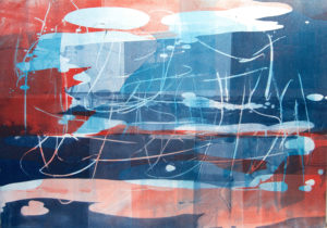 Tidal Pool Red Blue XII