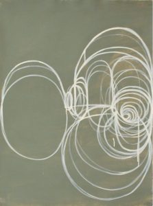 Jill Moser, "2.10.00," casein, ink on paper