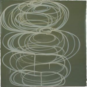 Jill Moser, "2.5.00," casein, ink on paper