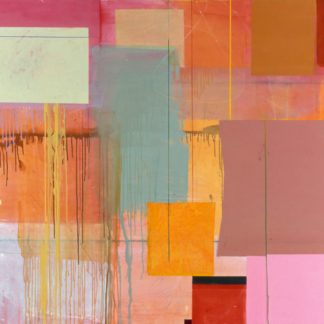 Jeanette Fintz, "Plaid Series: Plan for a House with Evaporating Walls," acrylic on canv