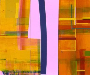 Jeanette Fintz, "Plaid Series: Cleavage," acrylic on canvas