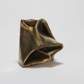 Joe Gitterman, "Folded Form 3," patinated bronze