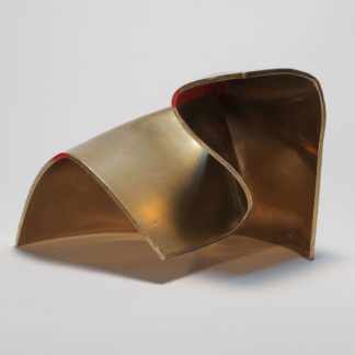 Joe Gitterman, "Folded Form 4," patinated bronze