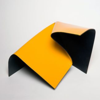 Joe Gitterman, "Folded Form 2," patinated bronze
