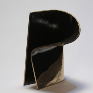 Joe Gitterman, "Movement 15", mirror polished bronze with automobile paint highlights