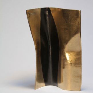 Joe Gitterman, "Movement 13," Mirror polished bronze with automobile paint highlights