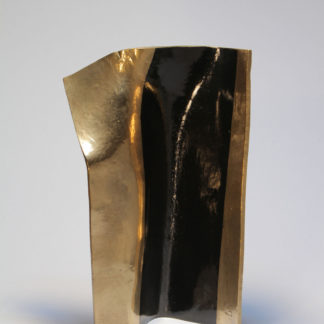 Joe Gitterman, "Movement 11," mirror polished bronze with automobile paint highlights