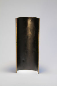 Joe Gitterman, "Movement 10," mirror polished bronze with automobile paint highlights