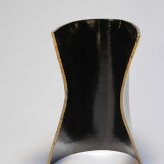 Joe Gitterman, "Movement 9", mirror polished bronze with automobile paint highlights