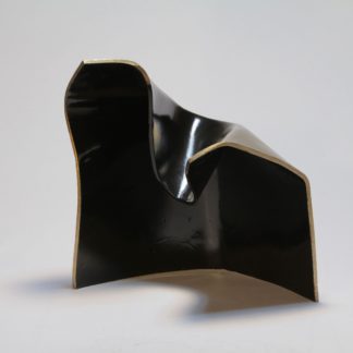 Joe Gitterman, "Movement 1," Mirror polished bronze with automobile paint highlights