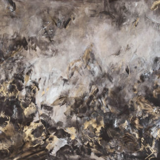 Teresa Waterman, "Silver Lining," mixed media on canvas