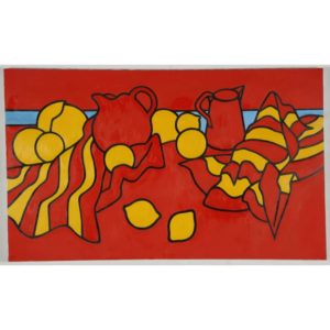 Still Life With Red Pitchers