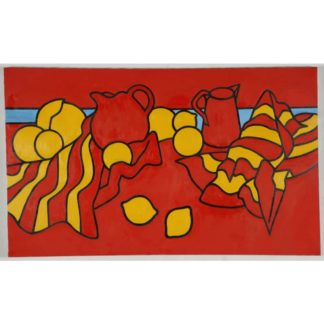 Still Life With Red Pitchers