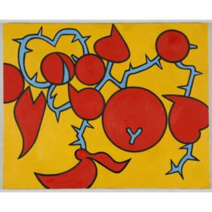 Red Fruit on Yellow