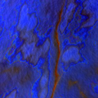 Line of Red Oil on Blue