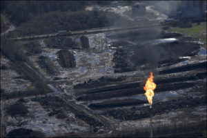 Flame at Plastics Factory