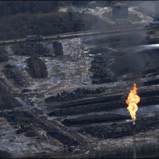 Flame at Plastics Factory