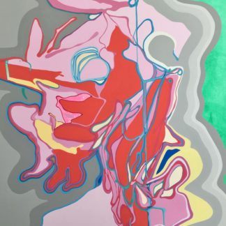 Oona Ratcliffe, "Wanton," acrylic on canvas